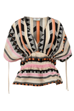 Astakida Blouse Black/Orange 031 -Faithfull The Brand || Commando || Rebecca Vallance Shop 022.031G BOR 5 720xcopy