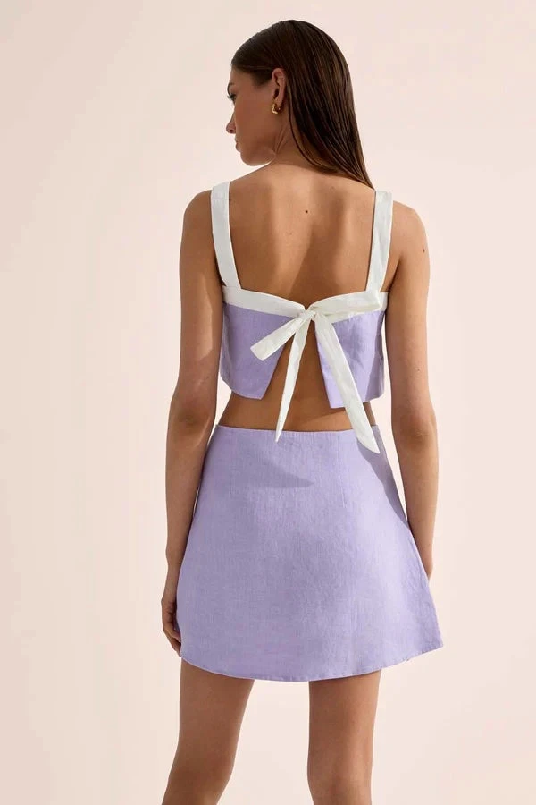 Twiggy Crop Top Periwinkle 4 Twiggy Crop Top Periwinkle - Image 2