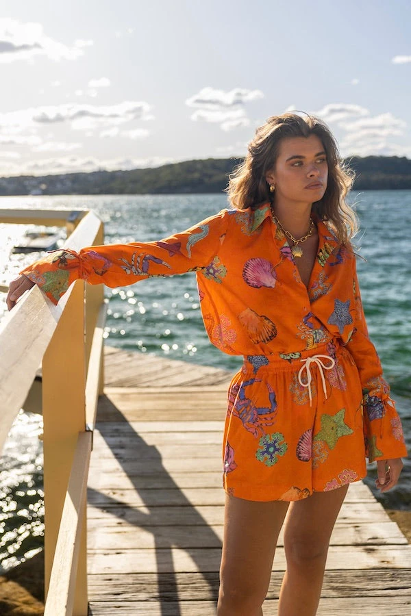 Open Neck Blouse Thalassa 6 Open Neck Blouse Thalassa - Image 4