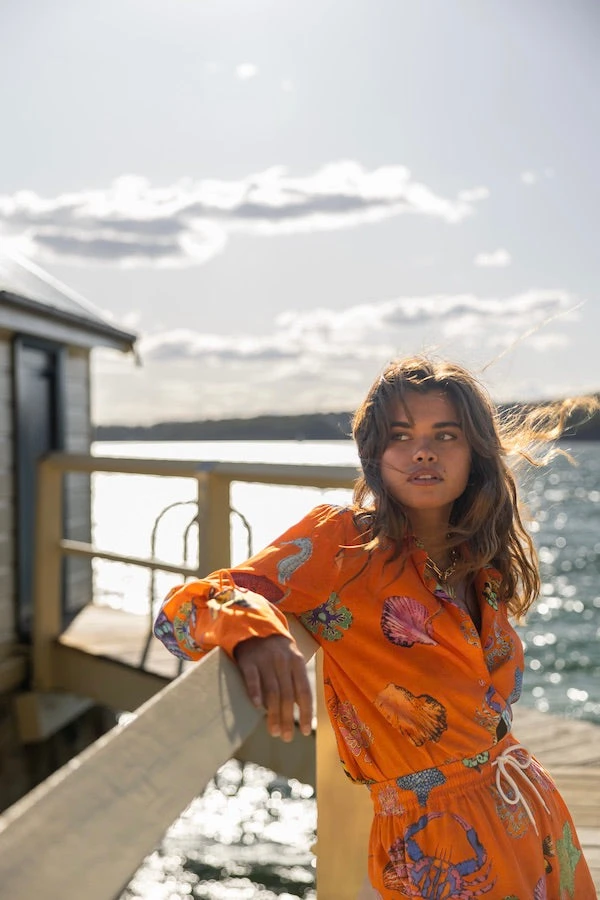 Open Neck Blouse Thalassa 4 Open Neck Blouse Thalassa - Image 2