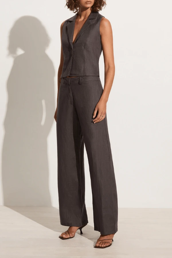 Faithfull The Brand Rossio Pant Charcoal 5 Faithfull The Brand Rossio Pant Charcoal - Image 3