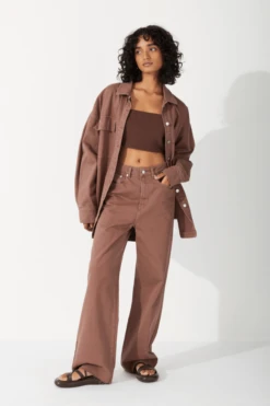 Recycled Cotton Jacket Chocolate 12 Recycled Cotton Jacket Chocolate -Faithfull The Brand || Commando || Rebecca Vallance Shop 2 40a1cd0a d54d 4b01 bb9b f760a7252486