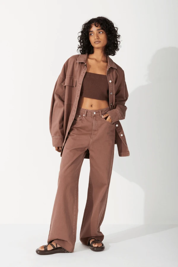 Recycled Cotton Jacket Chocolate 6 Recycled Cotton Jacket Chocolate - Image 4