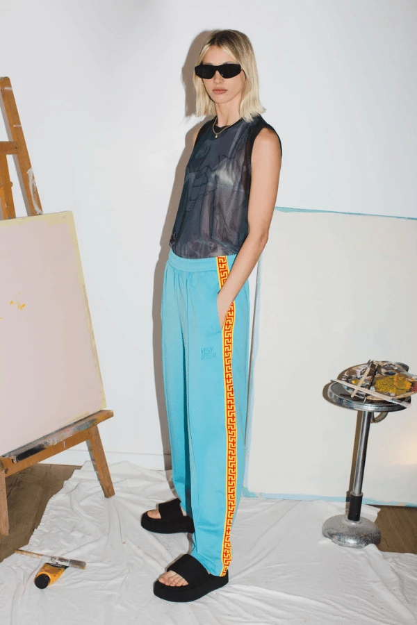 Blue Geo Track Pant 3 Blue Geo Track Pant