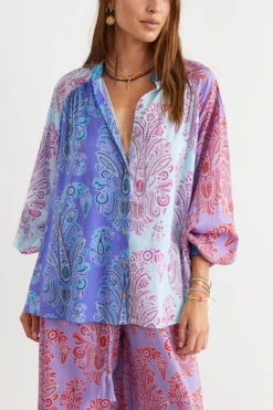 Wallpaper Swing Blouse Pastel Jewel