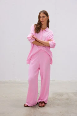 Carmen Knit Shirt Ultra Pink 20 Carmen Knit Shirt Ultra Pink -Faithfull The Brand || Commando || Rebecca Vallance Shop 31 LMD032 LMD033 Ultra Pink 2896