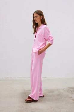 Carmen Knit Shirt Ultra Pink 21 Carmen Knit Shirt Ultra Pink -Faithfull The Brand || Commando || Rebecca Vallance Shop 31 LMD032 LMD033 Ultra Pink 2914