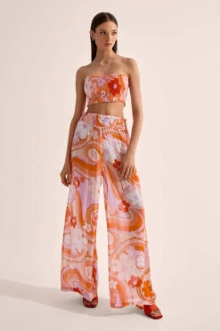 Misson Shirred Pants Bloom