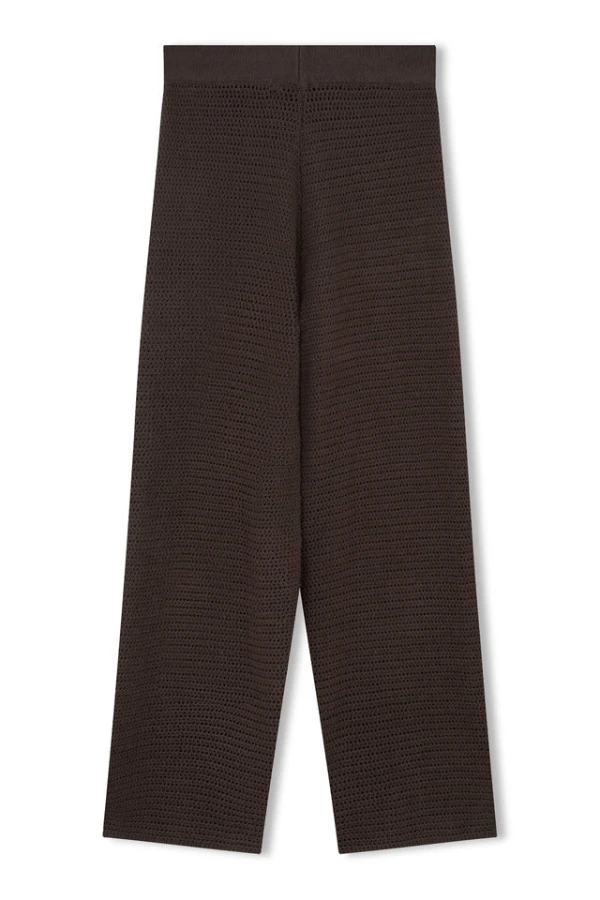 Charcoal Cotton Crochet Pant 9 Charcoal Cotton Crochet Pant - Image 7