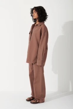 Recycled Cotton Jacket Chocolate 13 Recycled Cotton Jacket Chocolate -Faithfull The Brand || Commando || Rebecca Vallance Shop 4 e5df4582 4063 4a8d 882b 1b5ad988ffc5