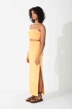 Mandarin Organic Cotton Blend Knit Skirt -Faithfull The Brand || Commando || Rebecca Vallance Shop 5 d63a15cb 2861 47b0 bb00 18d645508a52