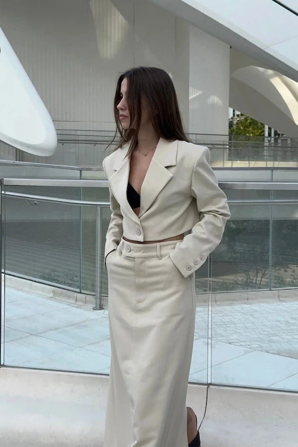 The Crop Blazer Beige 3 The Crop Blazer Beige