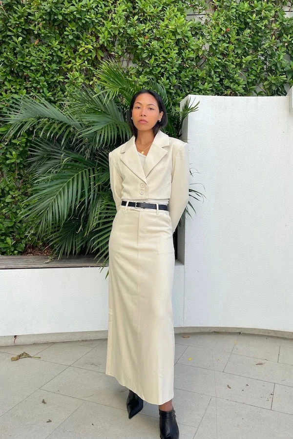 The Crop Blazer Beige 14 The Crop Blazer Beige - Image 12