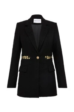 Rebecca Vallance Carine Blazer -Faithfull The Brand || Commando || Rebecca Vallance Shop CARINE BLAZER 2302 4251 BLACK 221005 Re 63187