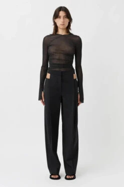 Alma Tailored Pant Black -Faithfull The Brand || Commando || Rebecca Vallance Shop C M CAMILLA AND MARC Alma cut out deconstructed co ord set high waisted pant black 1 640x960 a74acbbd d1a1 4a87 ae09 9da08fce817c