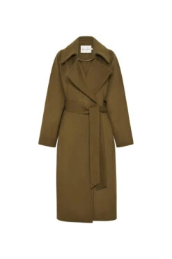 Avalon Melton Coat -Faithfull The Brand || Commando || Rebecca Vallance Shop C M CAMILLA AND MARC Avalon oversized coat kahki 640x960copy
