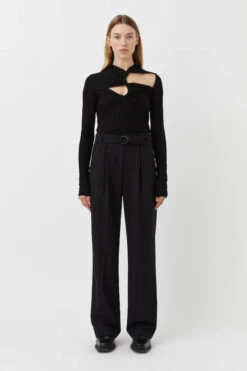 Nemesia Long Sleeve Top Black