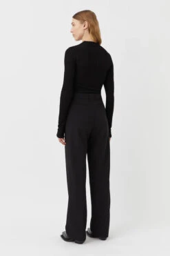 Nemesia Long Sleeve Top Black -Faithfull The Brand || Commando || Rebecca Vallance Shop C M CAMILLA AND MARC NEMESIA cut out LONG SLEEVE top black 3 640x960copy