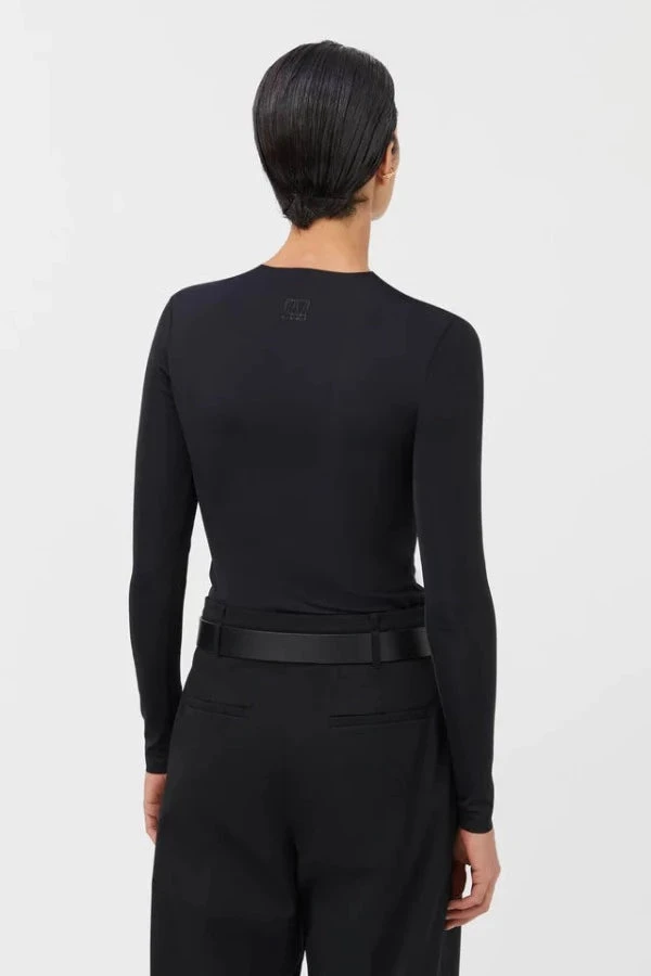 Ambra Long Sleeve Top Black 6 Ambra Long Sleeve Top Black - Image 4
