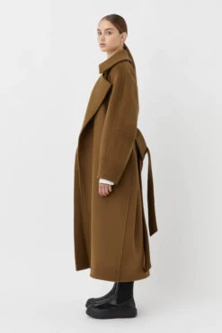 Avalon Melton Coat -Faithfull The Brand || Commando || Rebecca Vallance Shop C M CAMILLA AND MARC avalon oversized melton coat khaki 1 640x960copy