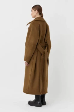 Avalon Melton Coat -Faithfull The Brand || Commando || Rebecca Vallance Shop C M CAMILLA AND MARC avalon oversized melton coat khaki 3 640x960copy