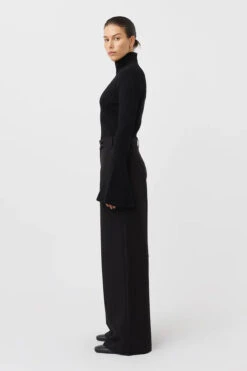 Bostan Tailored Pant Black -Faithfull The Brand || Commando || Rebecca Vallance Shop C M CAMILLA AND MARC bostan high waisted tailored pant black 2 640x960copy