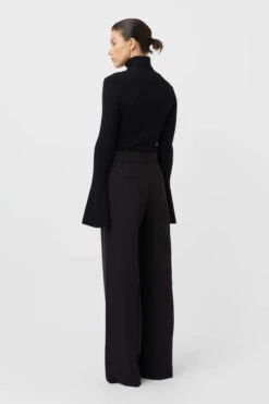 Bostan Tailored Pant Black -Faithfull The Brand || Commando || Rebecca Vallance Shop C M CAMILLA AND MARC bostan high waisted tailored pant black 3 640x960copy