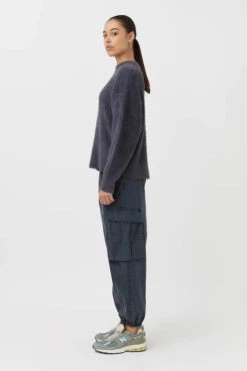 Caprani Sweater Charcoal -Faithfull The Brand || Commando || Rebecca Vallance Shop C M CAMILLA AND MARC caprani fluffy sweater grey 2 d809c527 dade 474e 96a5 4835b8205164 640x960copy