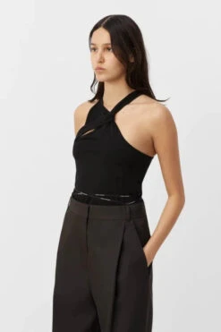Greta Twist Singlet Black -Faithfull The Brand || Commando || Rebecca Vallance Shop C M CAMILLA AND MARC greta cut out twist 4 640x960 f3f6b908 b036 4c56 9b15 aac472d77aa1
