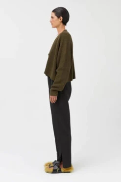 Janis Crop Cardigan Olive -Faithfull The Brand || Commando || Rebecca Vallance Shop C M CAMILLA AND MARC janis knit crop cardigan green khaki 2 640x960 5d878264 44c3 4890 b692 8fbcd2551a05