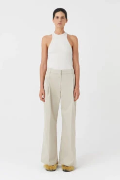 Simona Pant -Faithfull The Brand || Commando || Rebecca Vallance Shop C M CAMILLA AND MARC nora logo ribbed rib top tank chalk cream 1 640x960copy