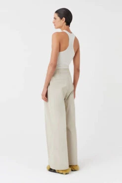Simona Pant -Faithfull The Brand || Commando || Rebecca Vallance Shop C M CAMILLA AND MARC nora logo ribbed rib top tank chalk cream 3 640x960copy