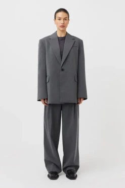 Orla Tailored Blazer 11 Orla Tailored Blazer -Faithfull The Brand || Commando || Rebecca Vallance Shop C M CAMILLA AND MARC orla tailored blazer grey 1 640x960copy