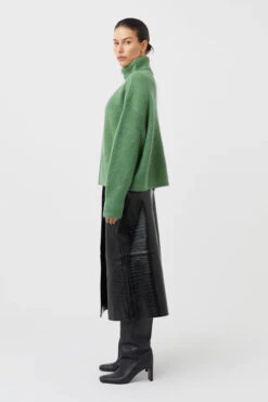 Poppy Knit -Faithfull The Brand || Commando || Rebecca Vallance Shop C M CAMILLA AND MARC poppy turtleneck knit jumper seamfoam green 3 640x960copy
