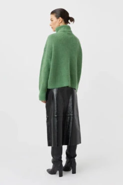 Poppy Knit -Faithfull The Brand || Commando || Rebecca Vallance Shop C M CAMILLA AND MARC poppy turtleneck knit jumper seamfoam green 4 640x960copy