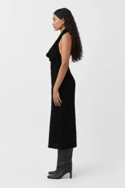 Primrose Knit Dress -Faithfull The Brand || Commando || Rebecca Vallance Shop C M CAMILLA AND MARC primrose textured knit dress black 2 640x960copy