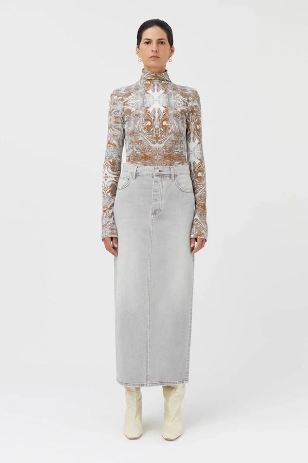 Rennie Maxi Skirt Ash Grey 3 Rennie Maxi Skirt Ash Grey