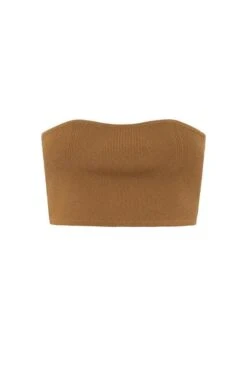 Luna Boob Tube Tobacco -Faithfull The Brand || Commando || Rebecca Vallance Shop C M camilla and marc luna knit boob tube brown 640x960copy