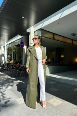 Roxton Coat Dark Olive