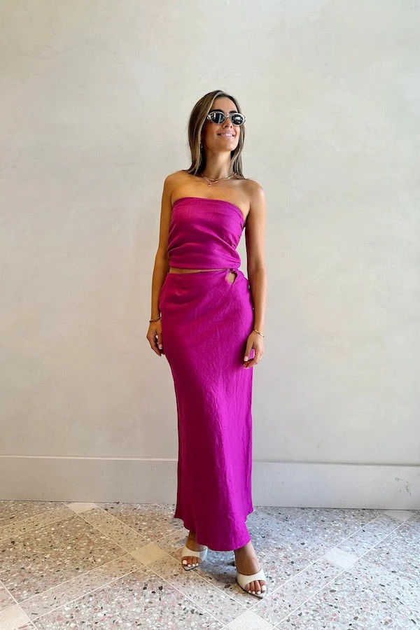 Faithfull The Brand Praiyah Bodice Magenta 3 Faithfull The Brand Praiyah Bodice Magenta