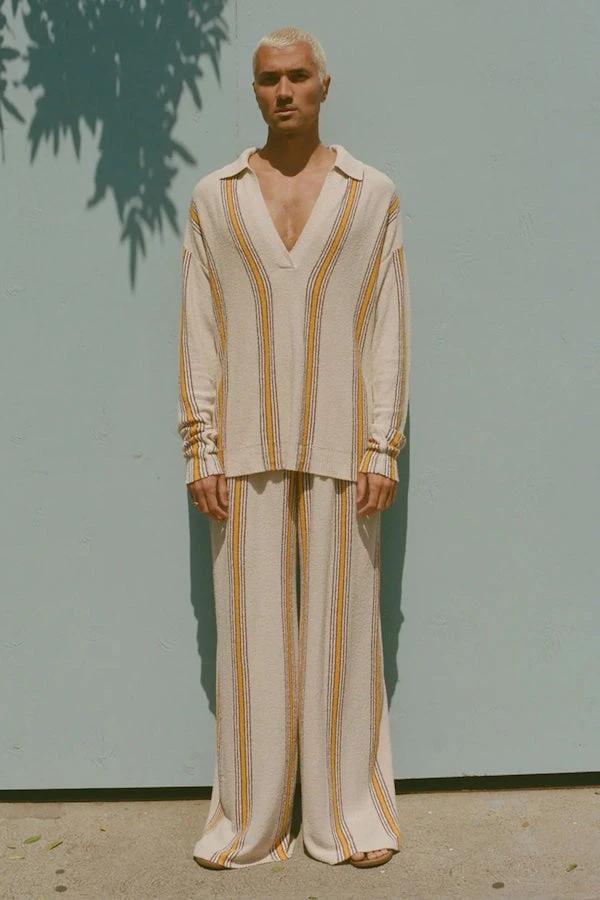 Cabana Stripe Organic Cotton Blend Knit Pant 5 Cabana Stripe Organic Cotton Blend Knit Pant - Image 3