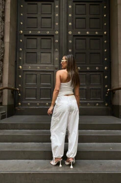 Cargo Link Pants White -Faithfull The Brand || Commando || Rebecca Vallance Shop IMG 1561