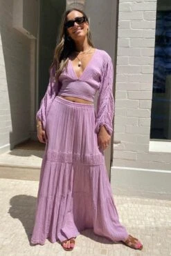 Hydra Long Sleeve Top Lilac