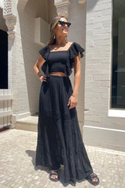 Nerita Crop Top Black