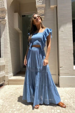 Nerita Crop Top Blue