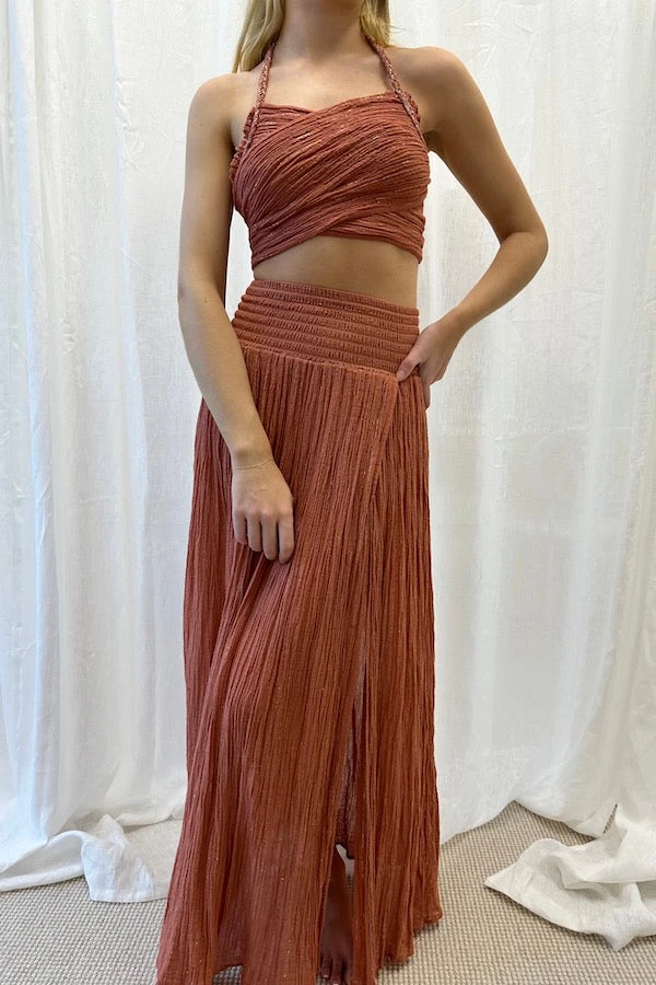 Penelope Top Terracotta/Gold 5 Penelope Top Terracotta/Gold - Image 3