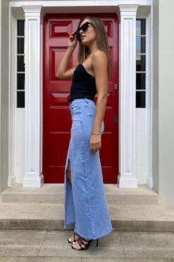 Denim Link Maxi Skirt -Faithfull The Brand || Commando || Rebecca Vallance Shop IMG 6082 Facetune 17 04 2023 16 57 47