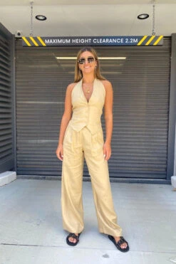 Ambrose Vest Wheat -Faithfull The Brand || Commando || Rebecca Vallance Shop IMG 6470 4f60426b 8f50 47fb 8655 300e362d34f2