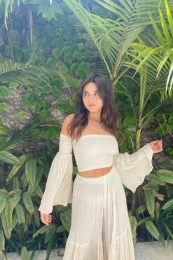 Calypso Top Ecru/Gold