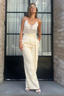 Odyssey High Waisted Pant Natural